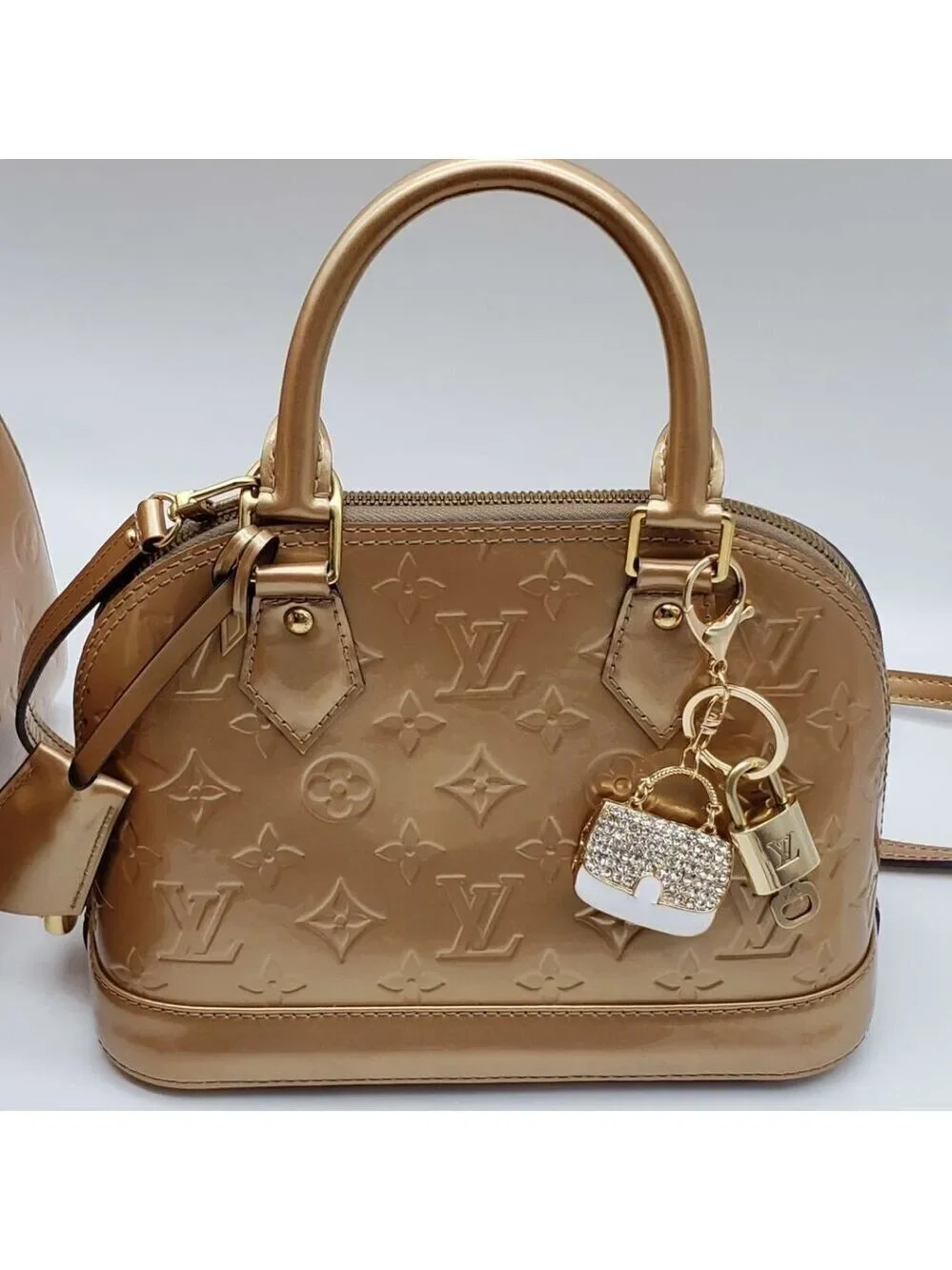 Louis Vuitton Gold Lock & Key 🔑 Authentic LV Unbranded Bag Keychain Charm